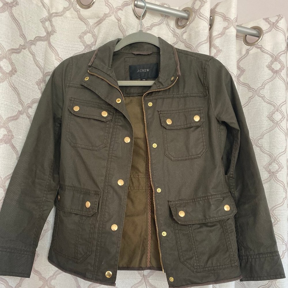 J. Crew Downtown Field Jacket Olive Green